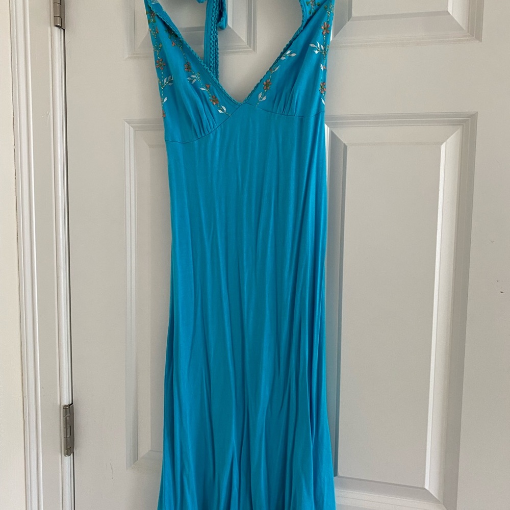 Guess Turquoise Embellished Dress